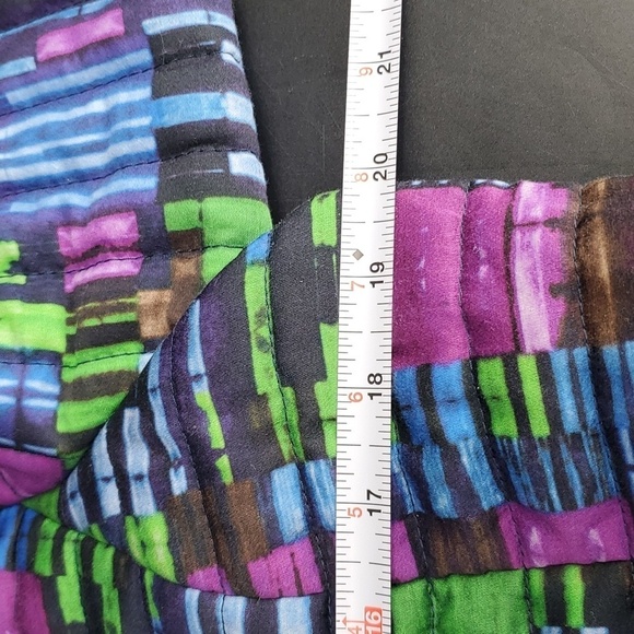 Worth Quilted Patchwork Print Cropped Jacket Medium - Picture 6 of 9